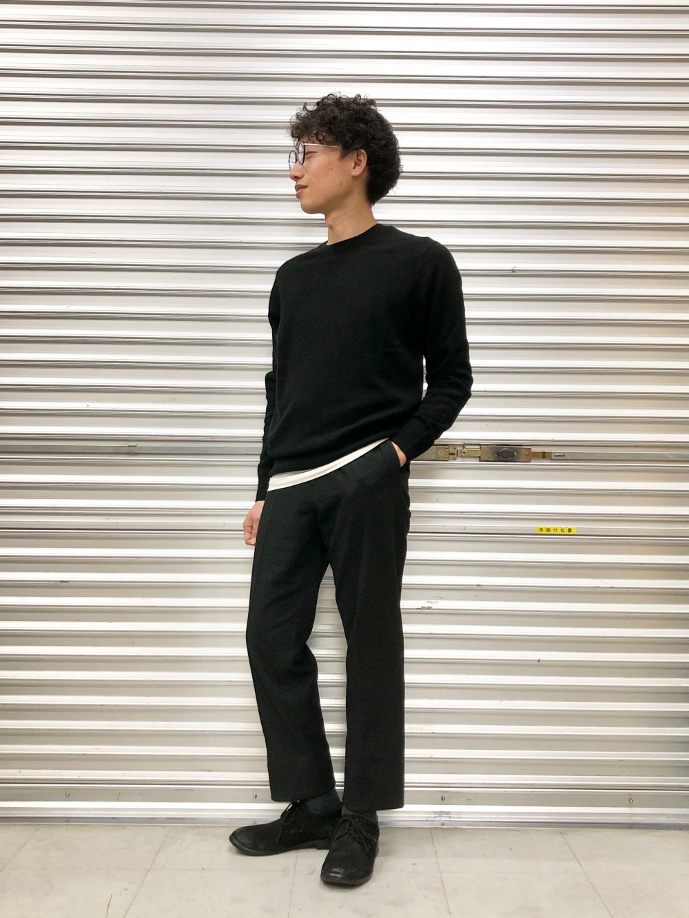 ヒートテッククルーネックT/9分袖、カシミヤクルーネックセーター」の