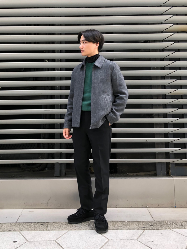 シングルカラーショートブルゾン（メンズ）の着用コーディネート一覧