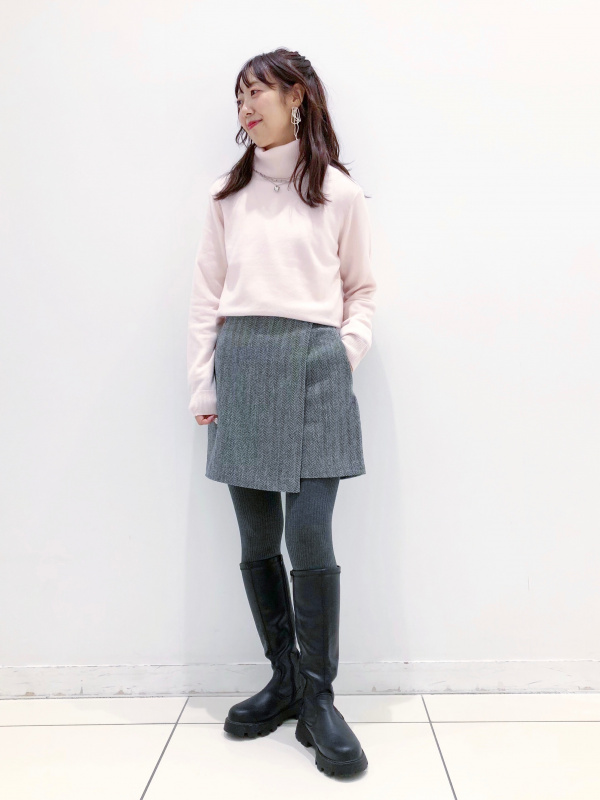 【新品】ユニクロ ツイードスコート ブラック Sサイズ 新 デザインファッション - UNIQLO ユニクロ ツイードスコート