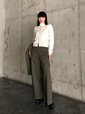 ユニクロ公式 | カシミヤクルーネックショートカーディガン
