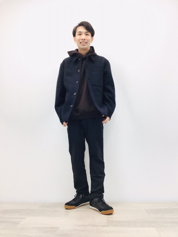 ユニクロ プラスJ ダブルフェイスシャツジャケット オーバー