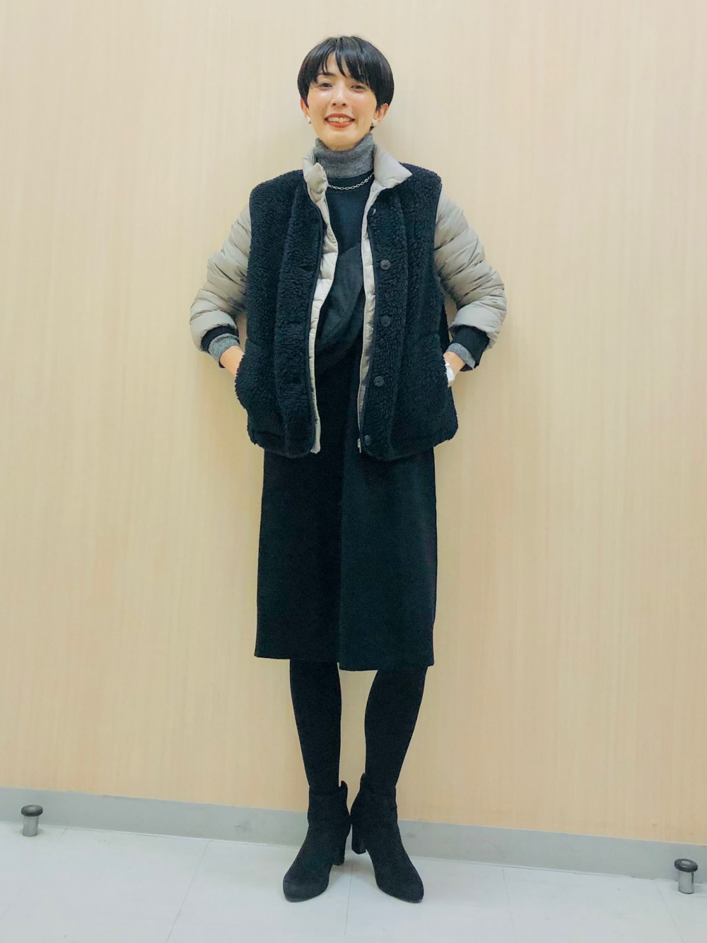 新品UNIQLOユニクロ パフテックキルティングベスト ウォームパディッド