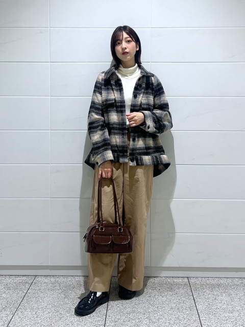 レディースコーデ ユニクロチェックジャケット uniqlo ジャケット