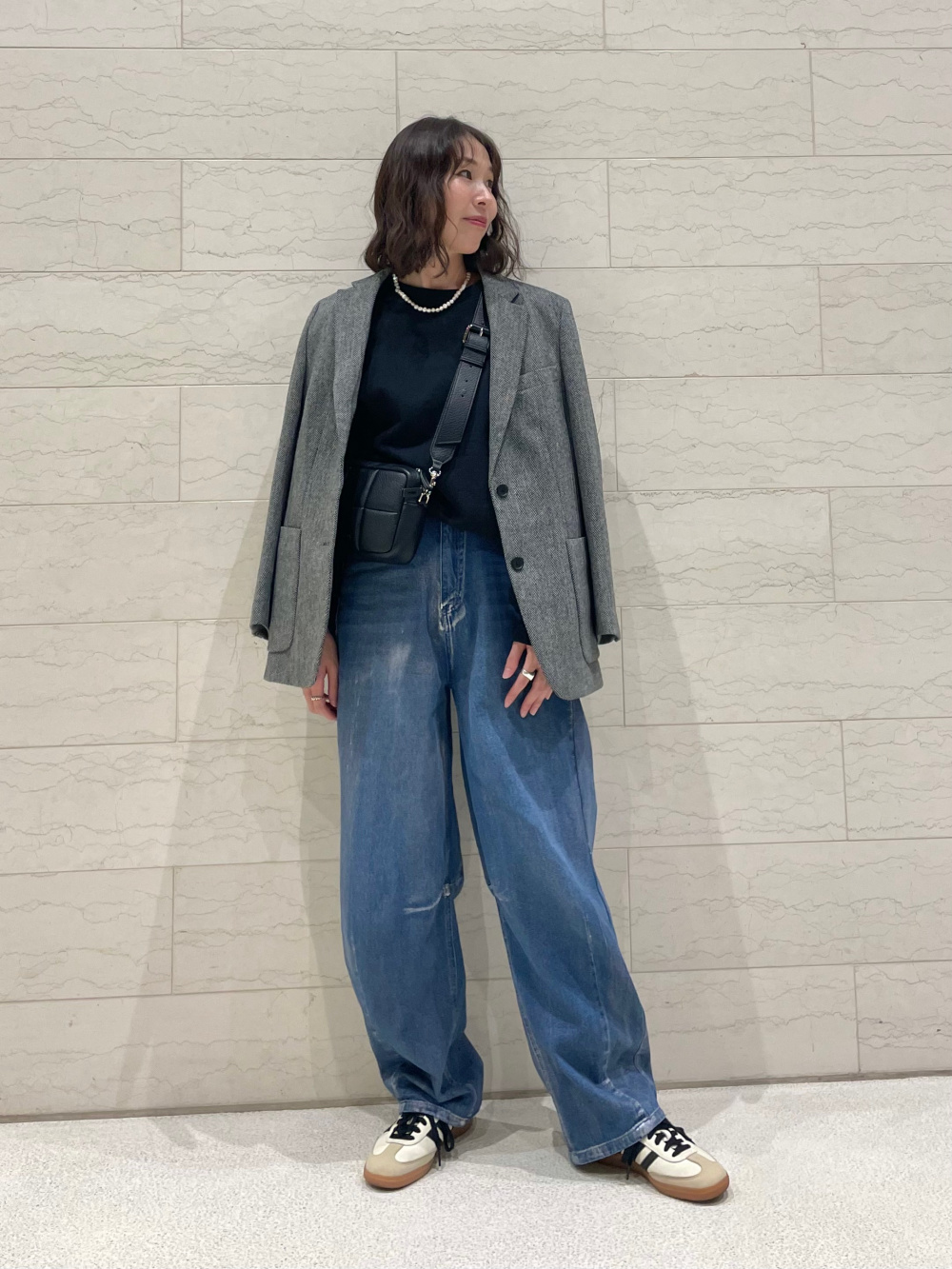 ツイードオーバーサイズジャケット」の着用コーディネート| ユニクロ公式