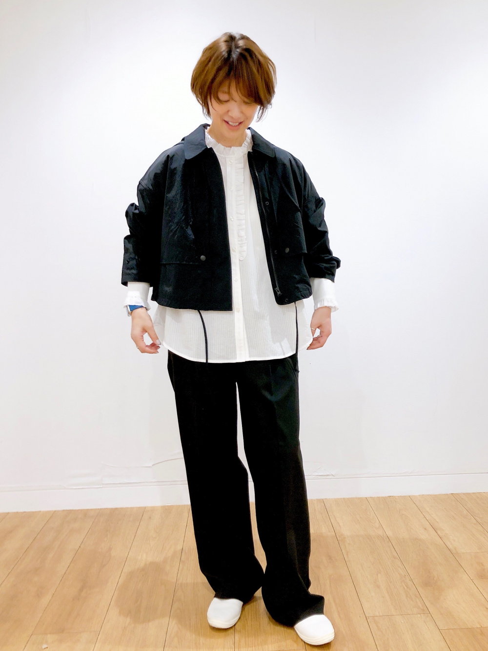 ウォッシャブルミラノリブニットパンツ、ユーティリティショート