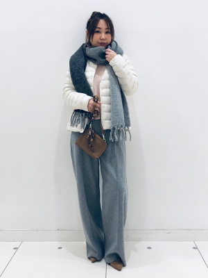 炭酸水【タグ付き・新品】UNIQLO   チャンキーストール　ブルー ユニクロ公式 | チャンキーストール