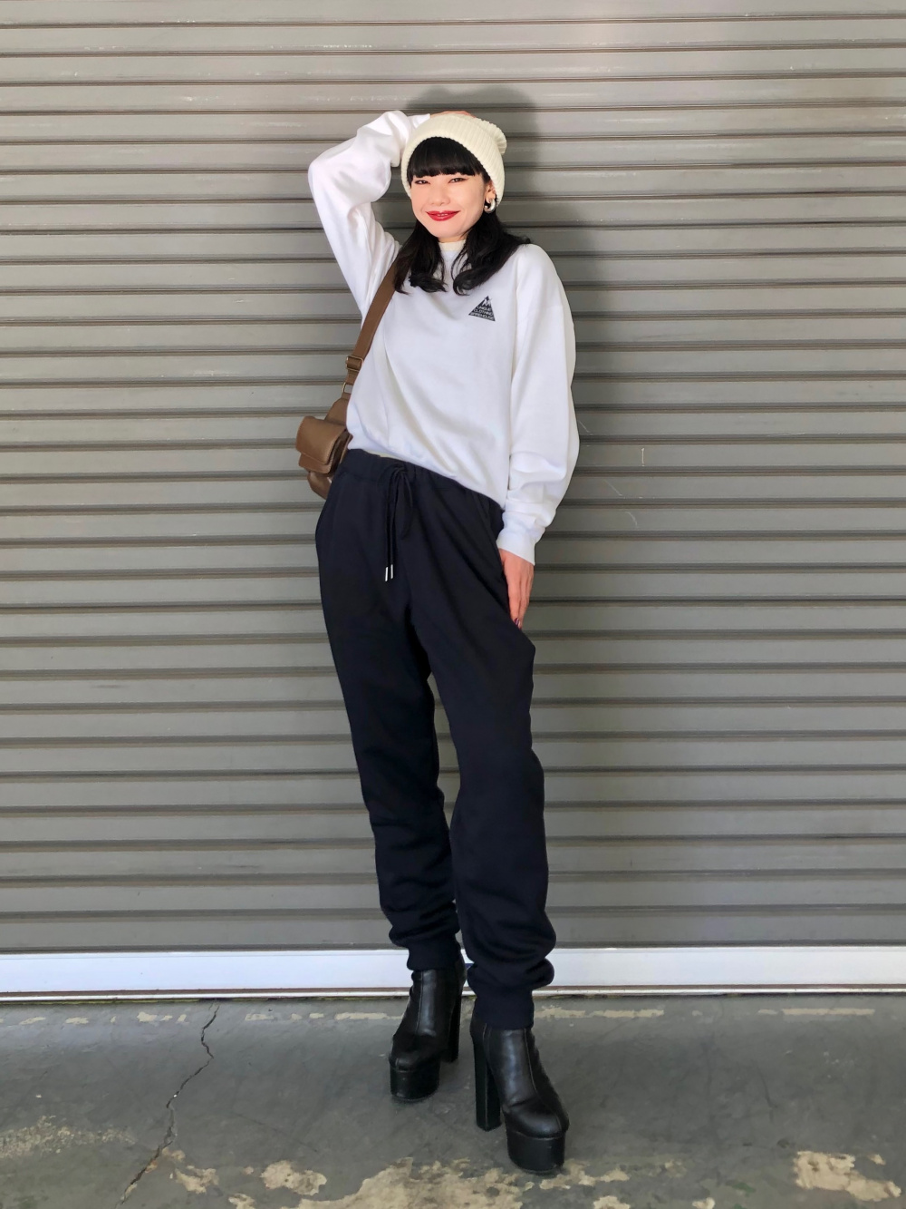 ボア スウェット パンツ ユニクロ(01)