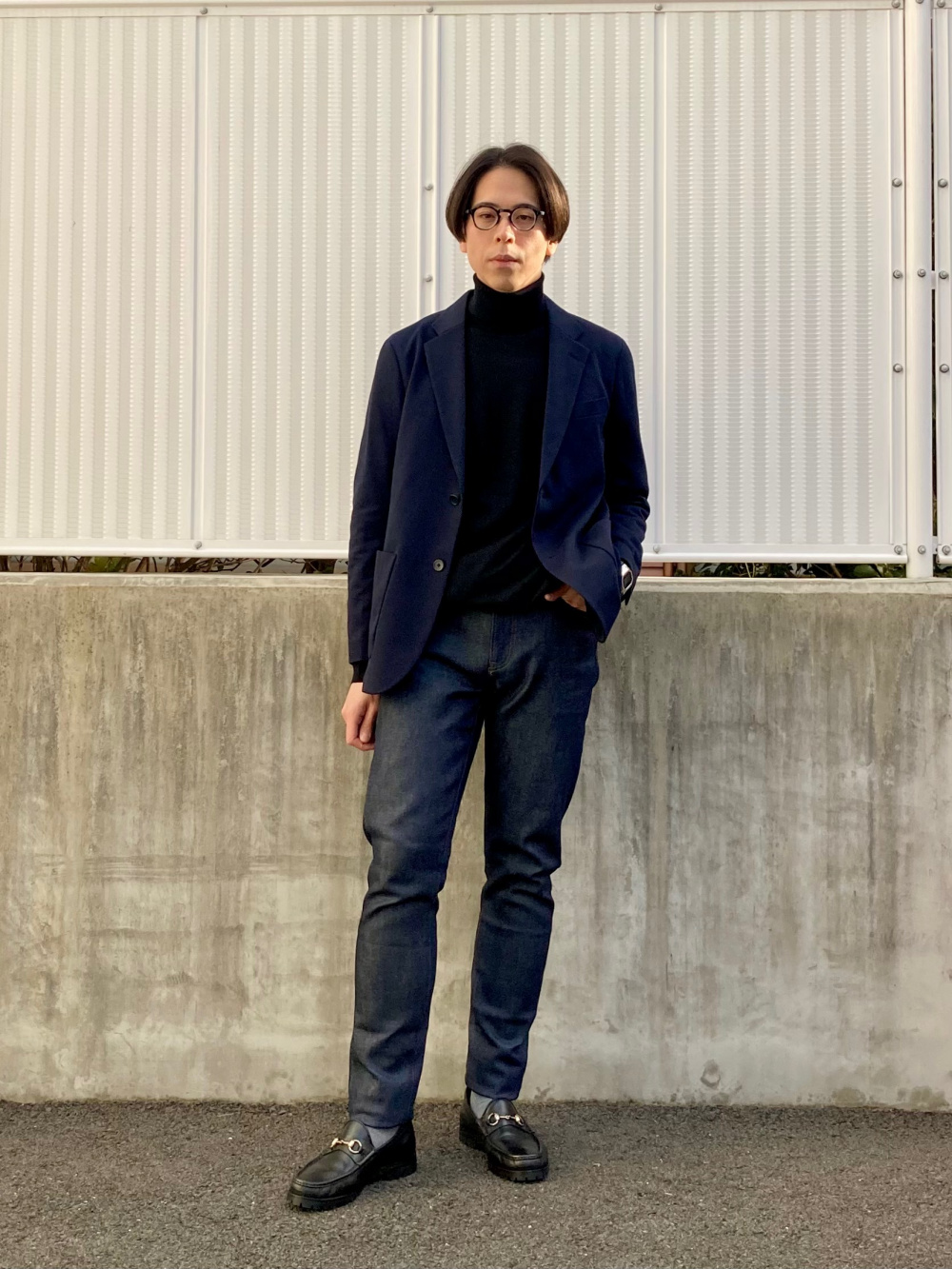 UNIQLO コンフォートジャケット（チドリ）とスマートアンクル