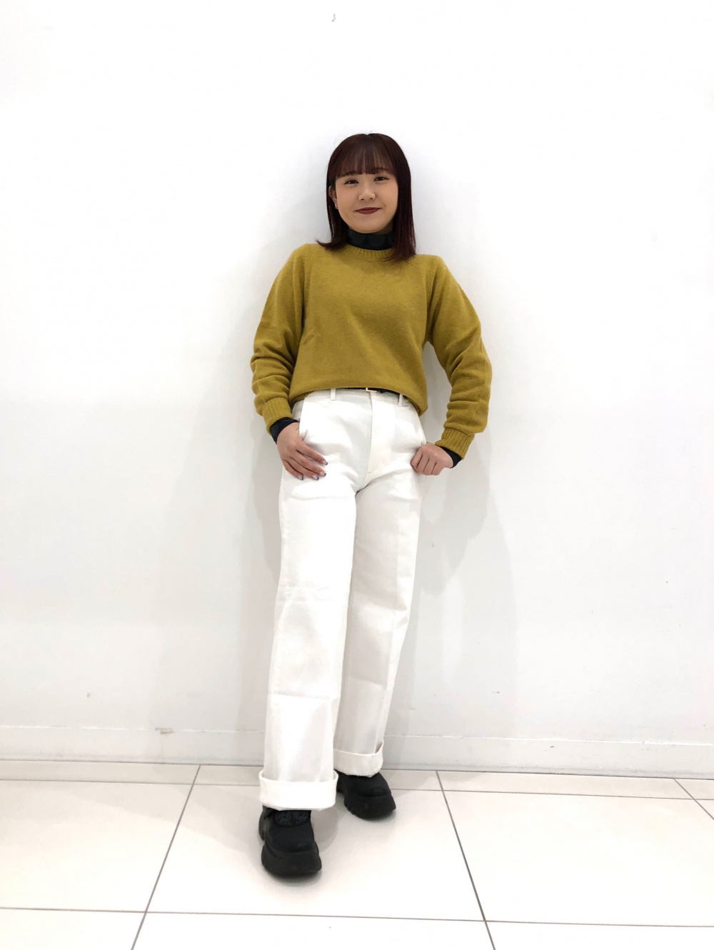 ユニクロヒートテックタートルネックT長袖【女性XXLサイズ】オフ