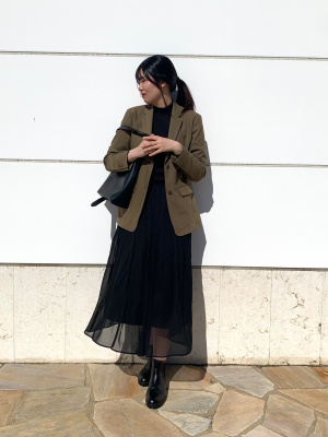 Chloe　黒シフォンスカート クロエ - Chloe | Chiffon Trousers-Black-36の通販 | RESTIR