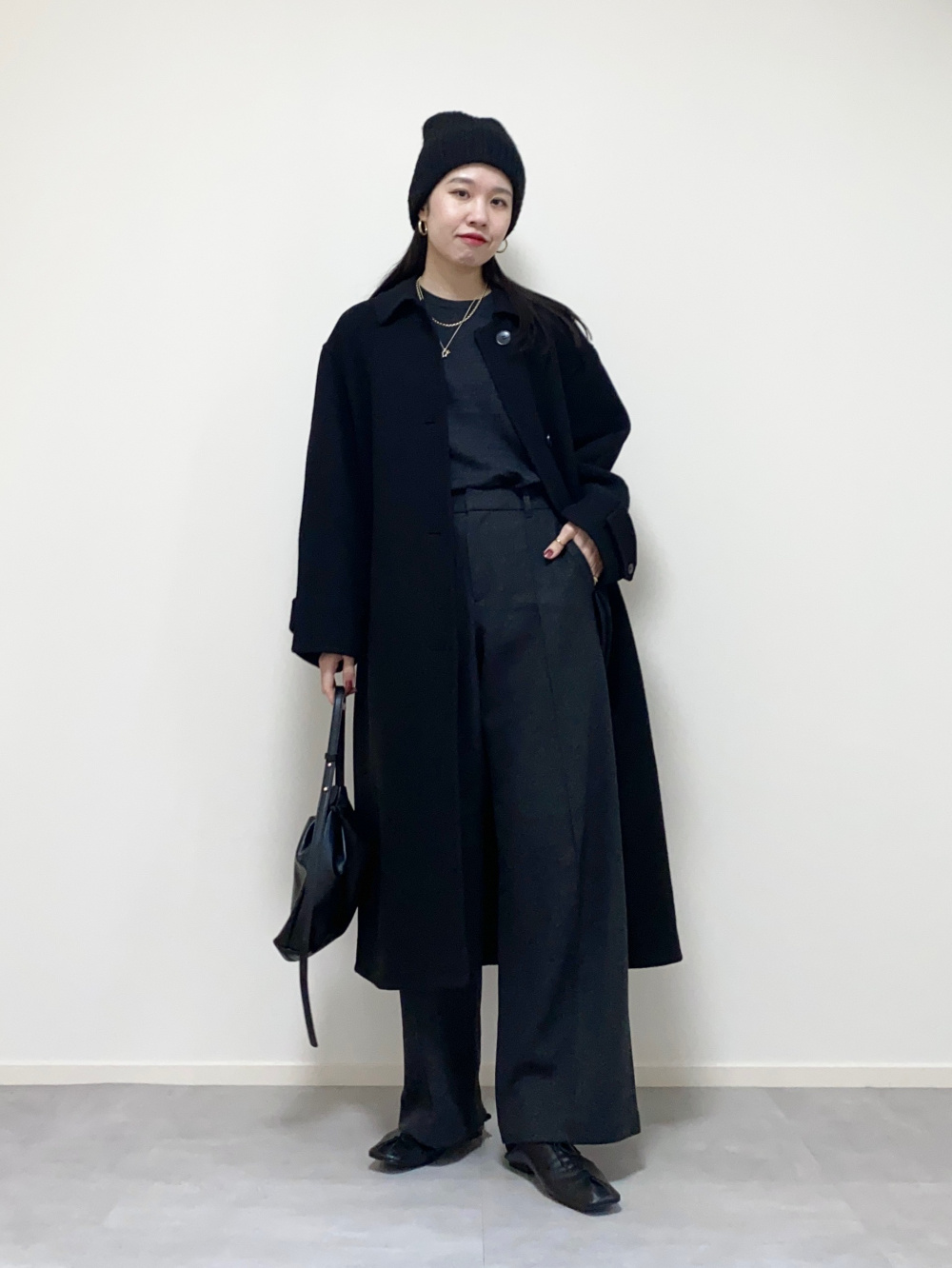 ユニクロ公式 | ウールブレンドロングPコート