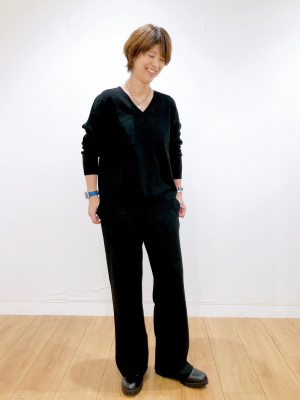 Drawerウールカシミアミラノリブニットパンツ1ドゥロワーブラミンクblami Drawerウールカシミアミラノリブニットパンツ1ドゥロワーブラ