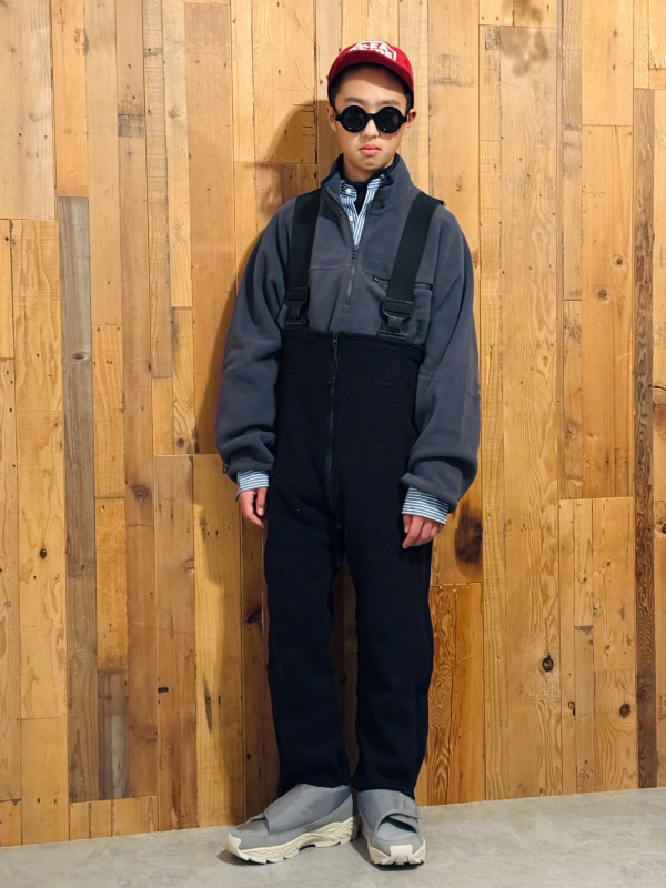 ソフトタッチタートルネックTシャツ、スフレヤーンハーフジップ