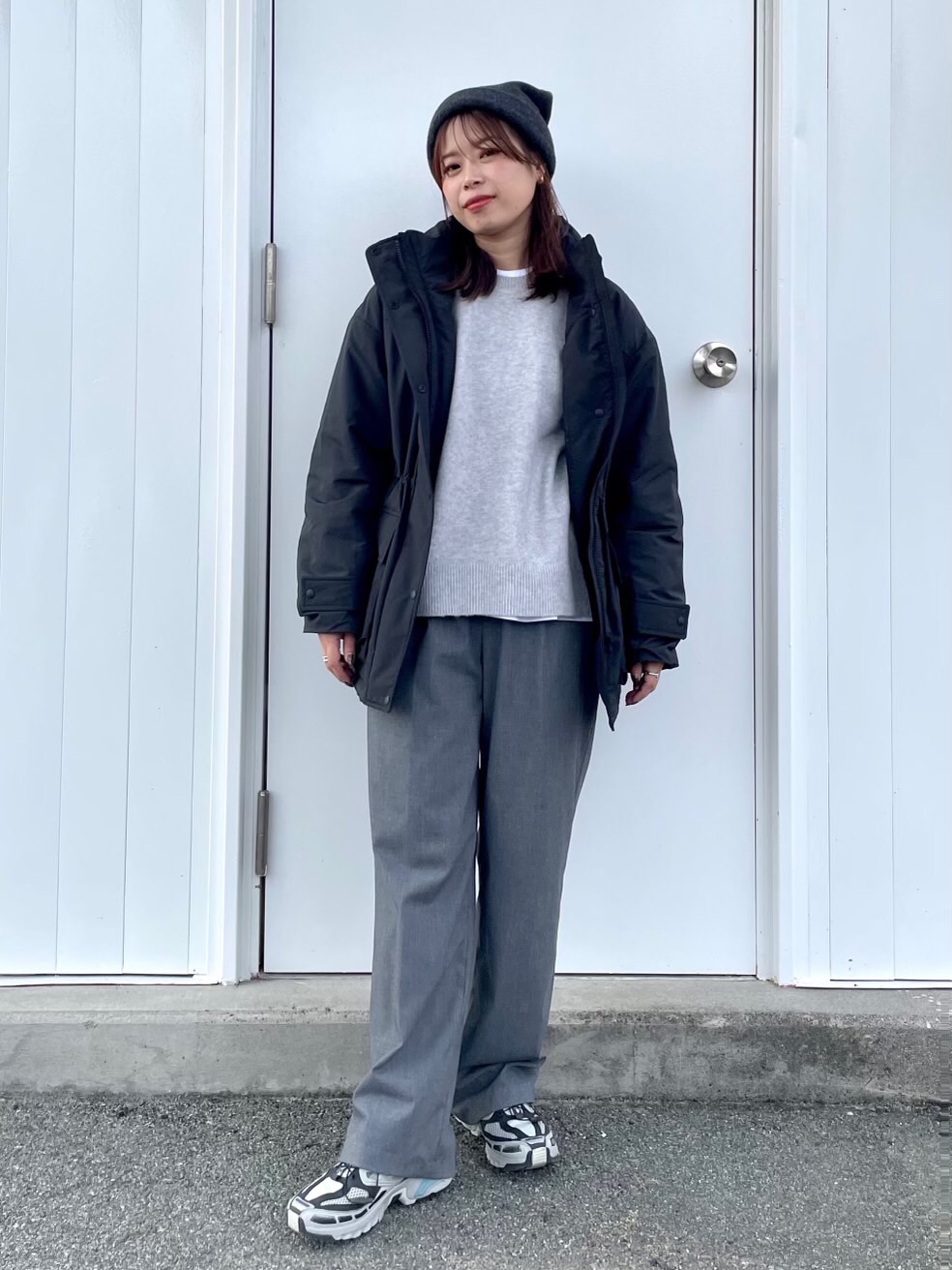 クリーミージャケット+Tシャツ+フードスウェット+スウェットパンツ