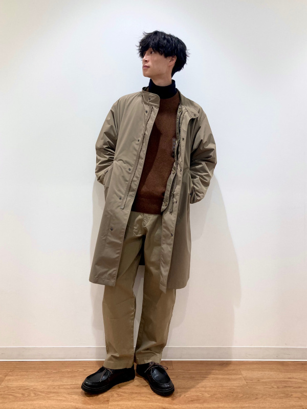 ソフトタッチタートルネックTシャツ、スフレヤーンカーディガン（長袖