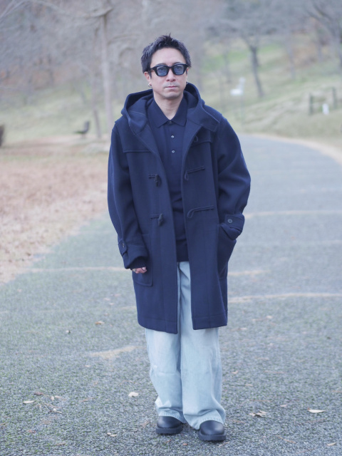 【未使用タグ付き】UNIQLO＋J メンズ　ダッフルコート　ネイビー　L ダッフルコートのメンズコーディネート一覧｜ユニクロ公式