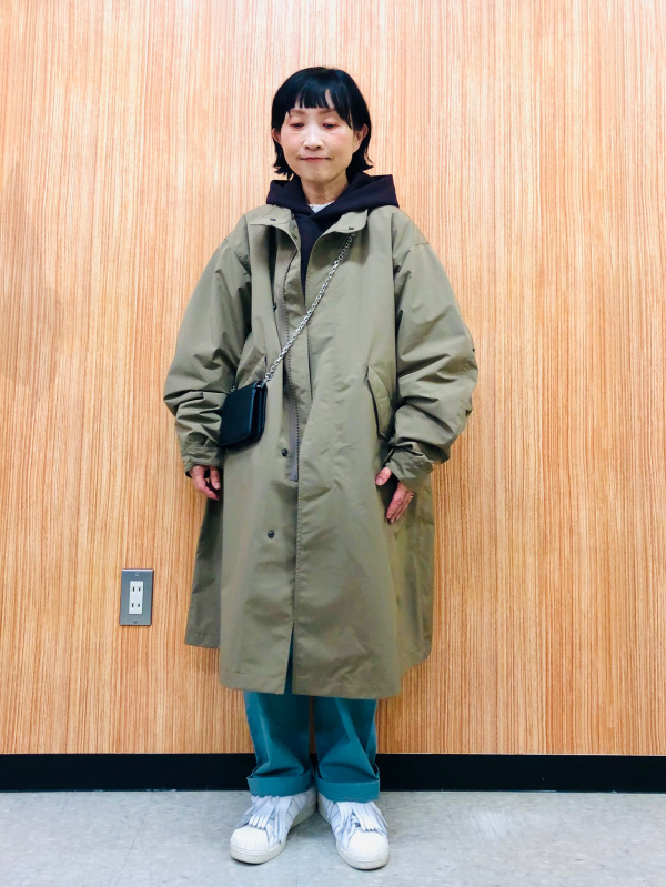 ウィンドプルーフ2WAYコート カラー: 34 BROWN Mサイズ スウェットオーバーサイズプルパーカ、ウィンドプルーフ2WAYコートの