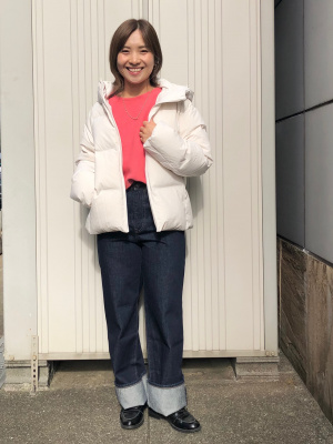 UNIQLO ユニクロシームレスダウンパーカー オフホワイト S