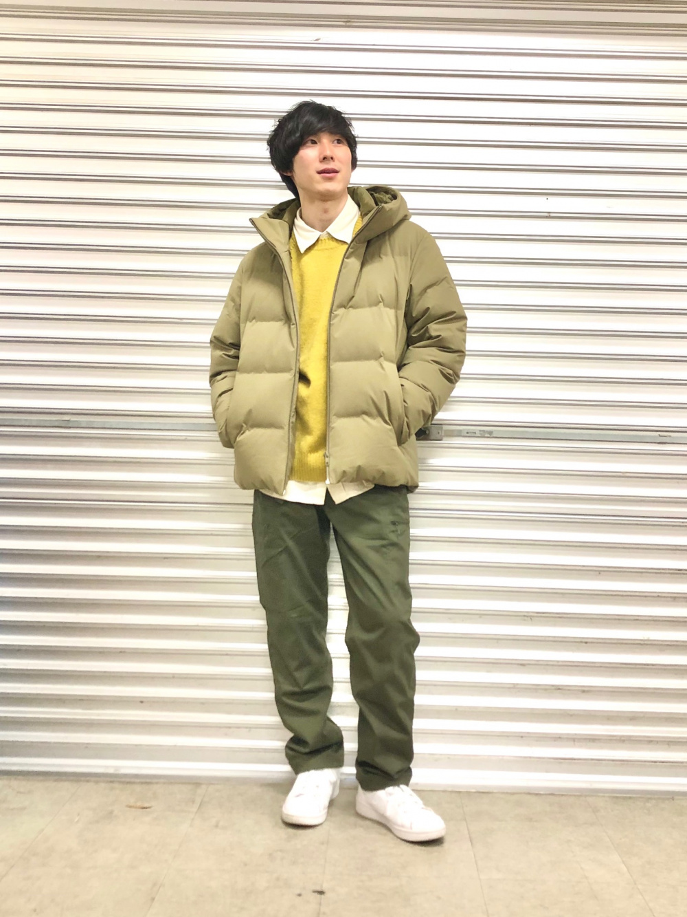 パウダーソフトダウンジャケット(NANODESIGN)、ヒートテックギアパンツ