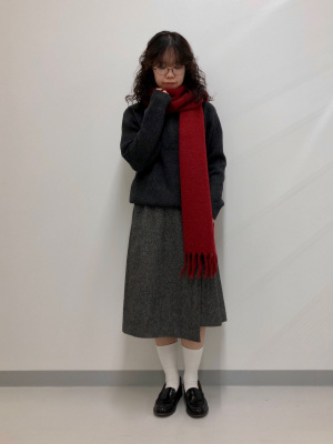 DT★Max Mara★bronte ウールブレンドラップスカート ユニクロ公式 | ウールブレンドラップスカート