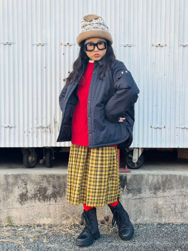 ANYA HINDMARCH オリーブグリーン ニット帽 ANYA HINDMARCH オリーブグリーン ニット帽 YUKI ｜UNIQLO x