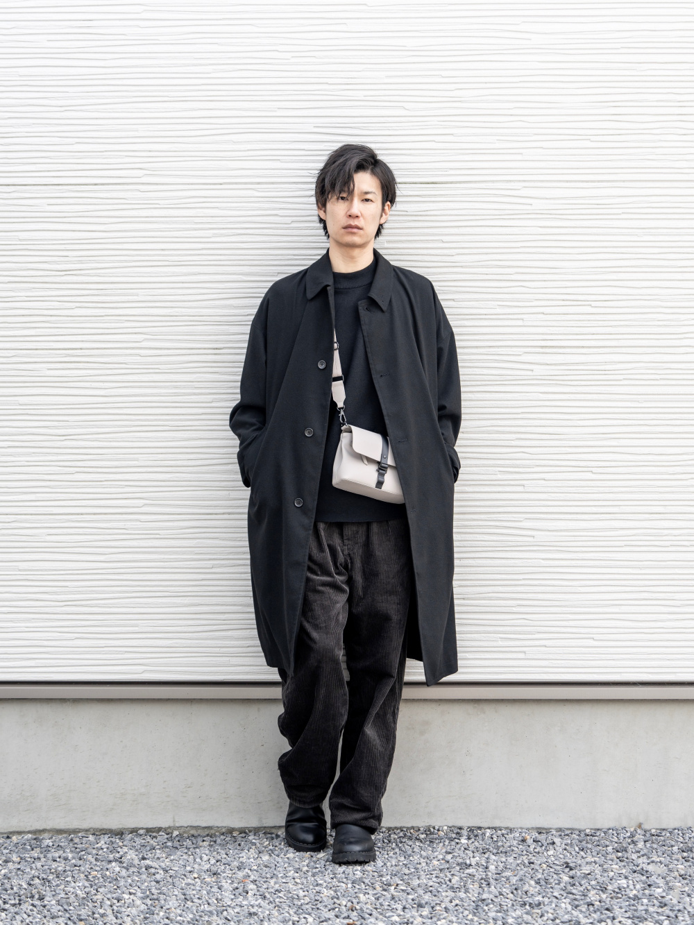 コーデュロイタックワイドパンツ」の着用コーディネート