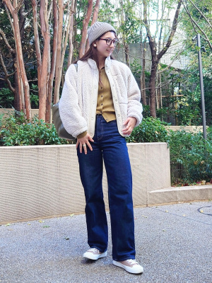 ユニクロ公式 | メリノリブポロカーディガン