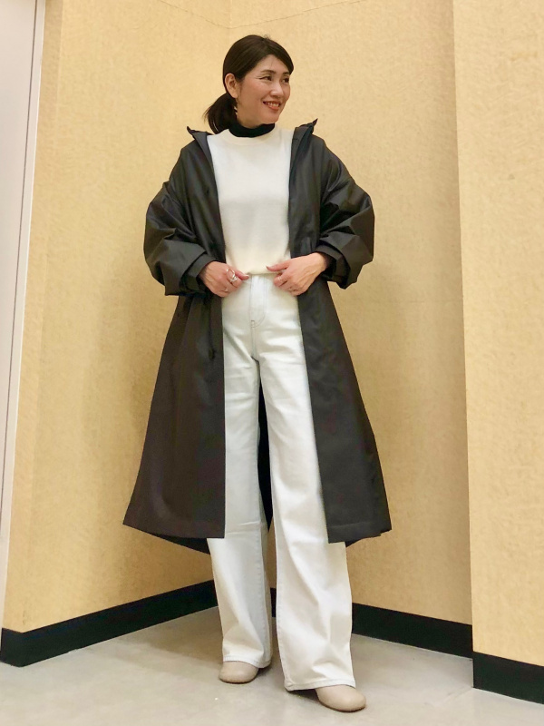 UNIQLO U ユニクロU コーティングロングコート L ダークブラウン