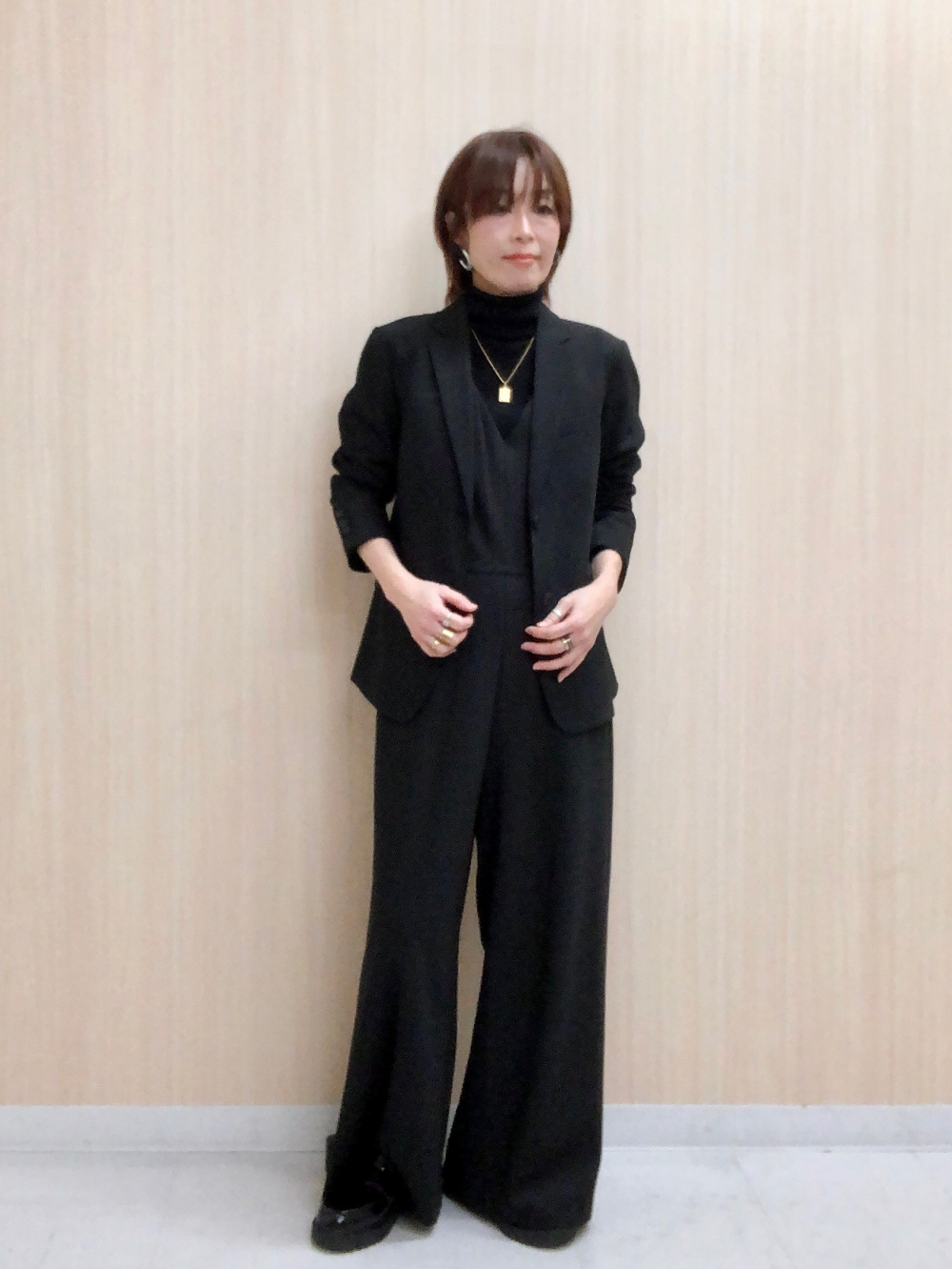 Peter Do ジャンプスーツ(ジャッケット付き)黒 Peter Do ジャンプスーツ(ジャッケット付き)黒