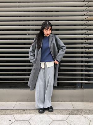 希少✨【マックス＆コー】ダブルフェイスチェスターロングコート マルチカラー 36 希少✨【マックス＆コー】ダブルフェイスチェスターロングコート