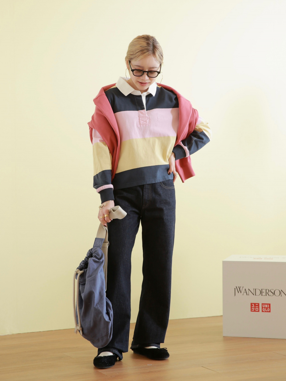 ボクシーラガーポロシャツ」の着用コーディネート| ユニクロ公式