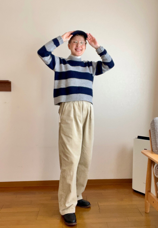kolor 21aw コーデュロイ　パンツ #Takato着用 kolorのコーデュロイパンツが良い! / スタッフブログ - ARKnets