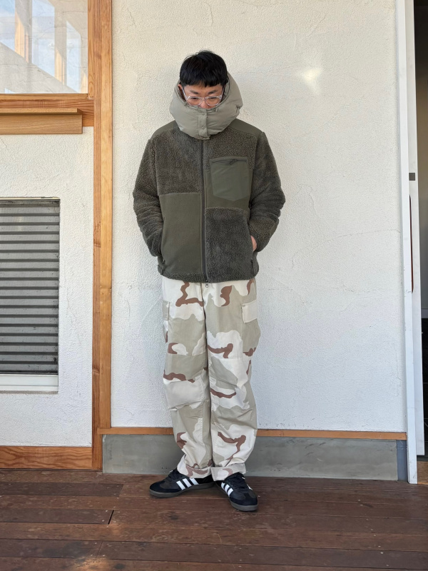 コンビネーションフリースジャケットのコーディネート・着用イメージ