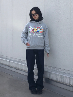 【UNIQLO】スポンジ・ボブ CPFM スウェットパーカ XL グレー 完売品 ユニクロ公式 | スポンジ・ボブ カクタスプラントフリー