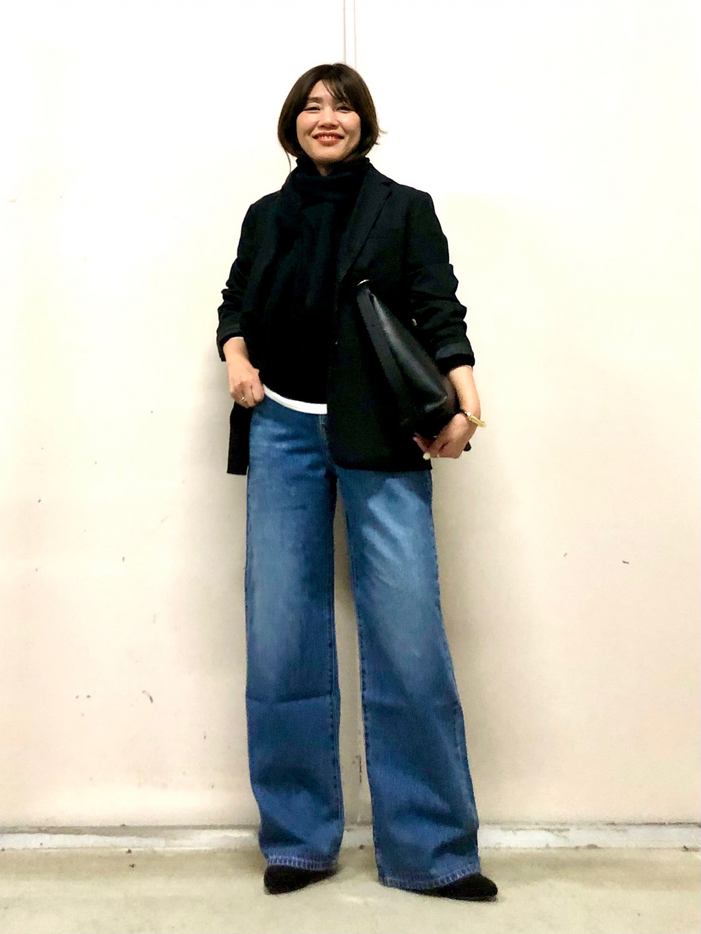 ブラッシュドジャージーワンピース、シングルカラーショート