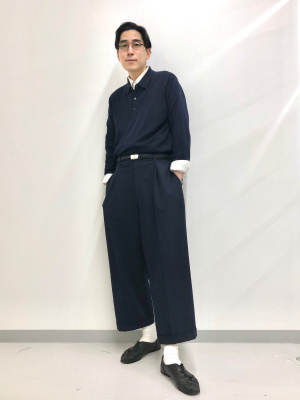 ユニクロ公式 | メリノニットポロシャツ長袖