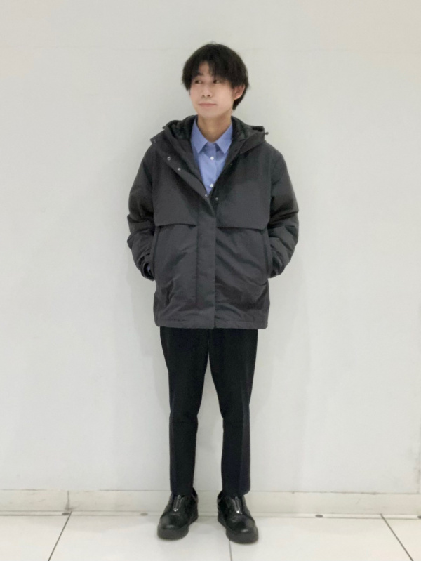 ハイブリッドダウンオーバーサイズパーカ」のメンズのコーディネート