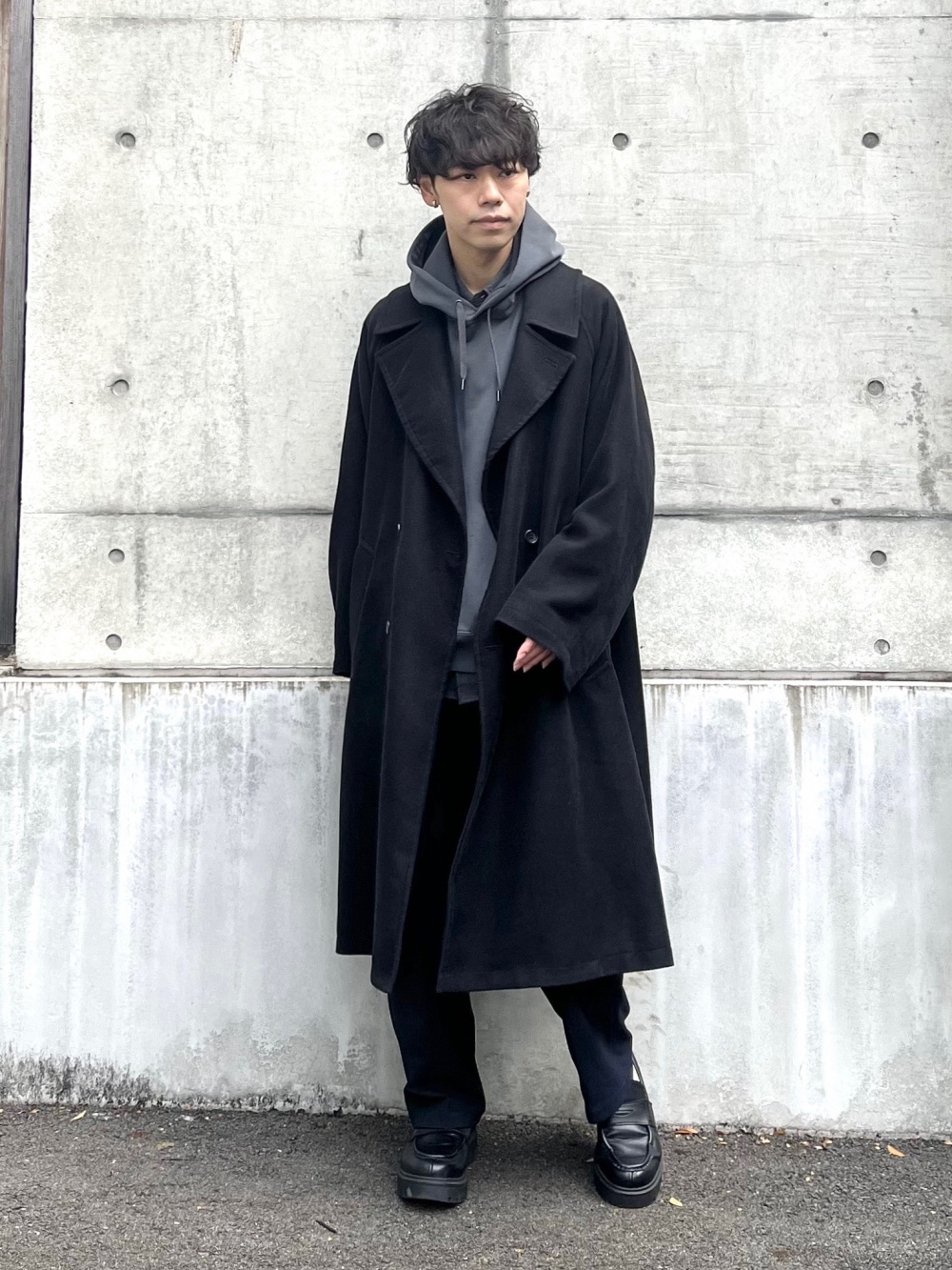 ウィンドプルーフ2WAYコート、ブロードオーバーサイズシャツ