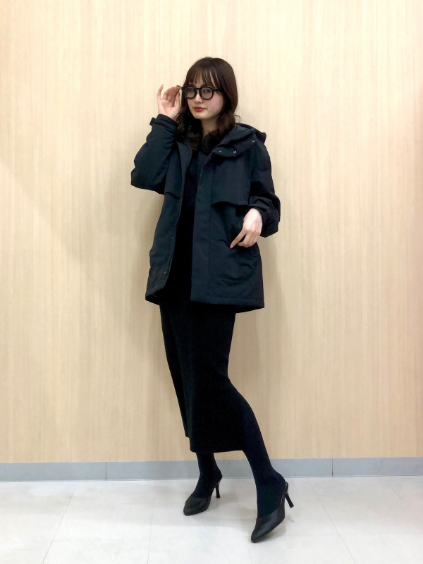 ハイブリッドダウンオーバーサイズパーカ（メンズ）の着用