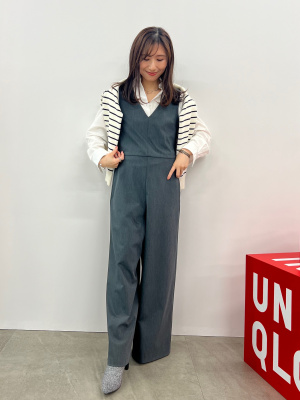 ito_fukuoka ジャンプスーツ ito fukuoka jump slim （cottonblack）即日発送