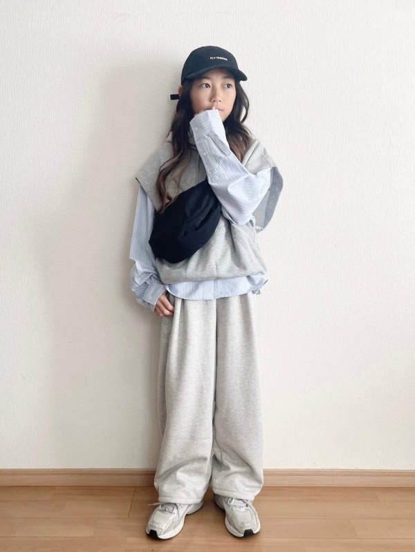 GIRLS ボアスウェットワイドパンツのコーディネート・着用イメージ