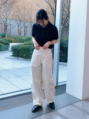 ユニクロ公式 | リネンコットンオープンワークポロセーター
