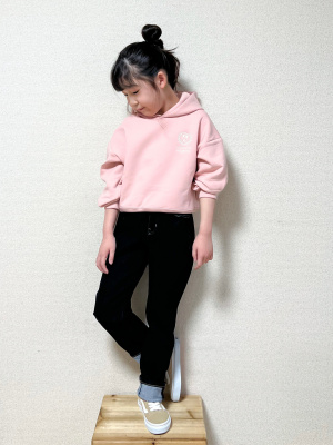 8683 Louis Vuitton ピンク クロップドパーカー 8683 Louis Vuitton ピンク クロップドパーカー スビンコットン