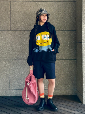 【UNIQLO】スポンジ・ボブ CPFM スウェットパーカ XL グレー 完売品 ユニクロ公式 | スポンジ・ボブ カクタスプラントフリー