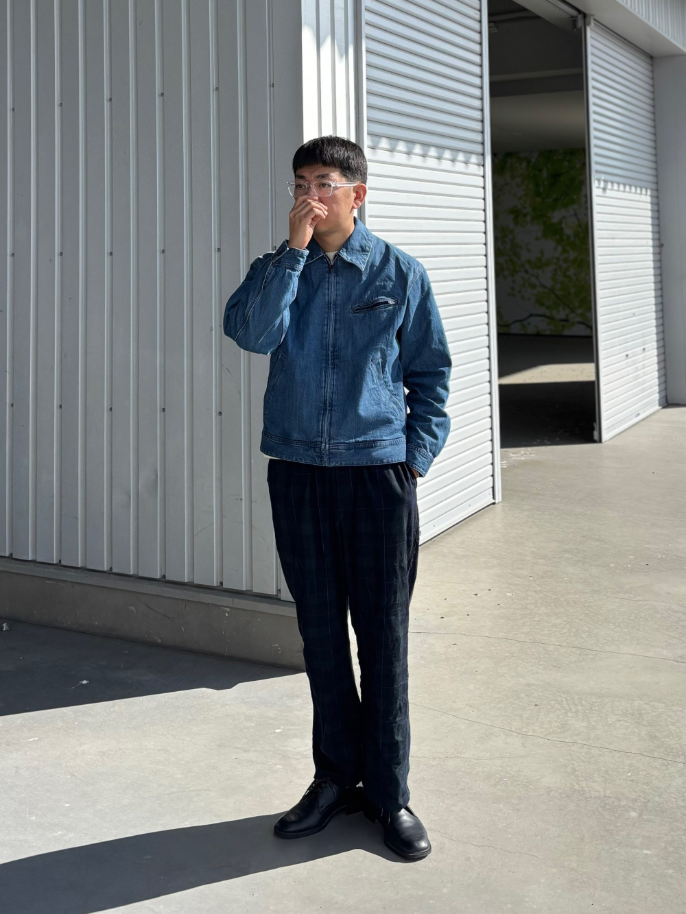 ジップアップブルゾン/デニム、フランネルイージーアンクルパンツ」の