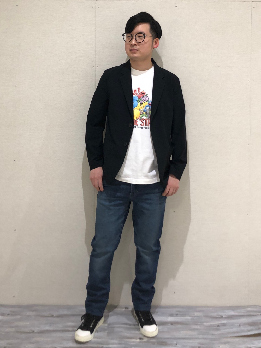 ユニクロ コンフォート2Bジャケット ヘリンボーン Ｌ ユニクロ コンフォート2Bジャケット ヘリンボーン L