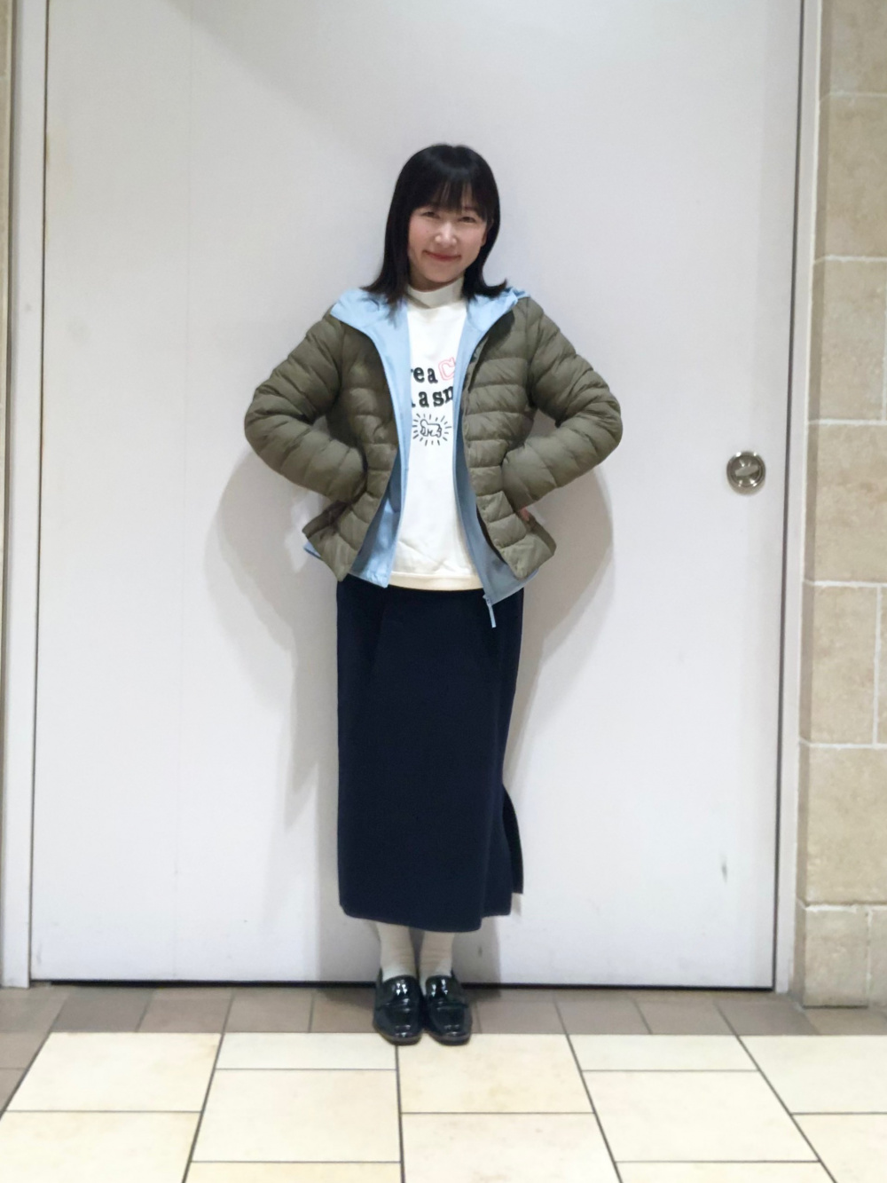 ソフトニットフリースリブハイネックT、極暖ヒートテックコットン