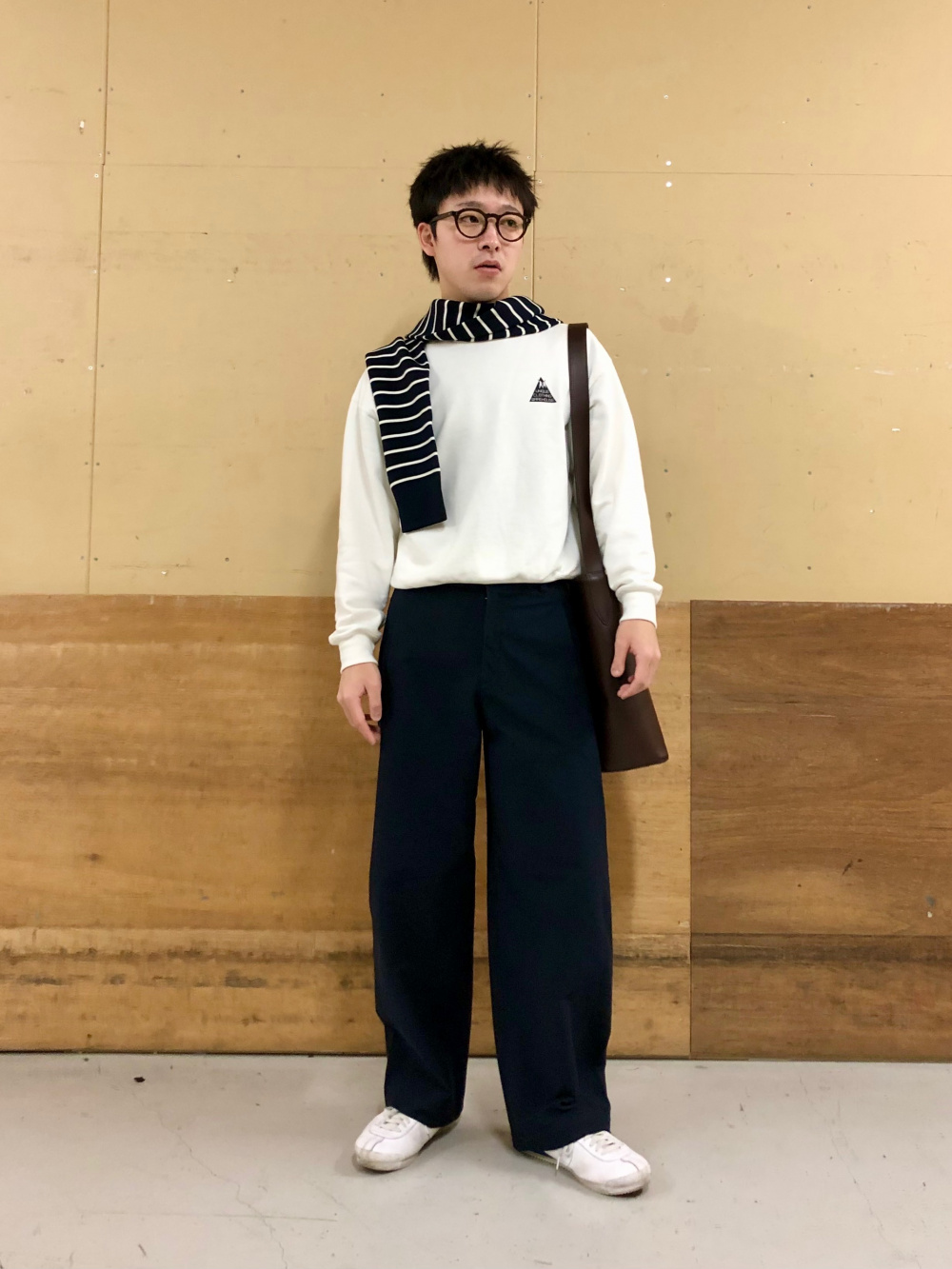 コンフォート2Bジャケット、ウォッシャブルミラノリブクルーネック