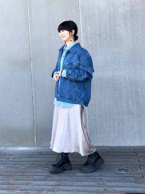 ユニクロ公式 | サテンスカート/丈短め