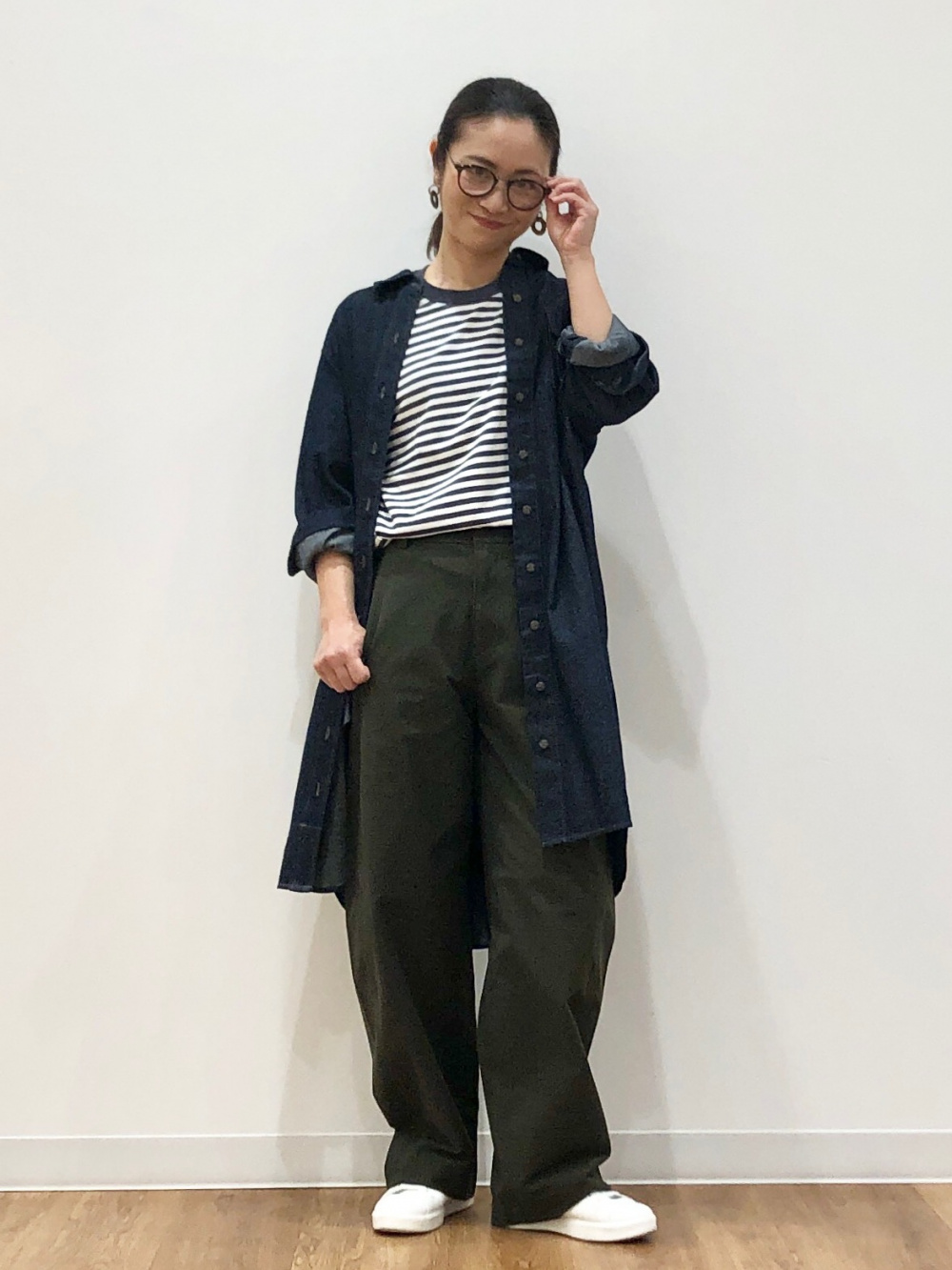 新品未使用　ユニクロ　JW ANDERSON デニム シャツワンピース M ユニクロ公式 | デニムシャツワンピース
